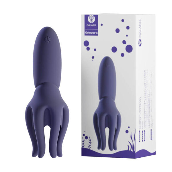 GALAKU Octopus Tentacle Delay Trainer Vibrator with Packaging - 10 Vibration Modes, Waterproof and Skin-Friendly