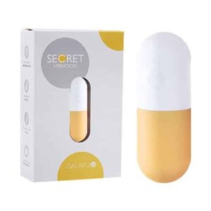 GALAKU Secret Vibration Capsule Vibrator with AI Control – Waterproof and Remote-Controlled for Long-Distance Couples yellow vibrator